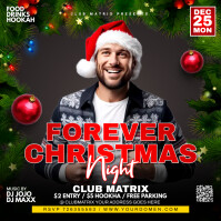 Forever Christmas Night Instagram-Beitrag template