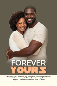 Forever yours Plakat template