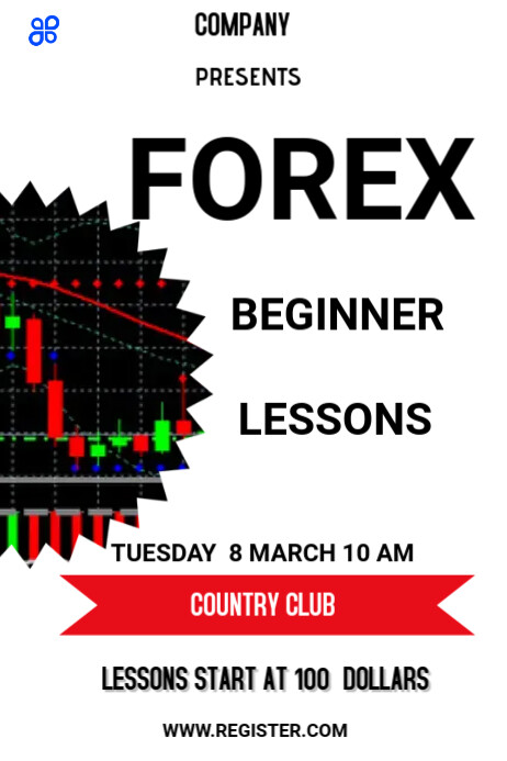 FOREX CLASSES Plakat template