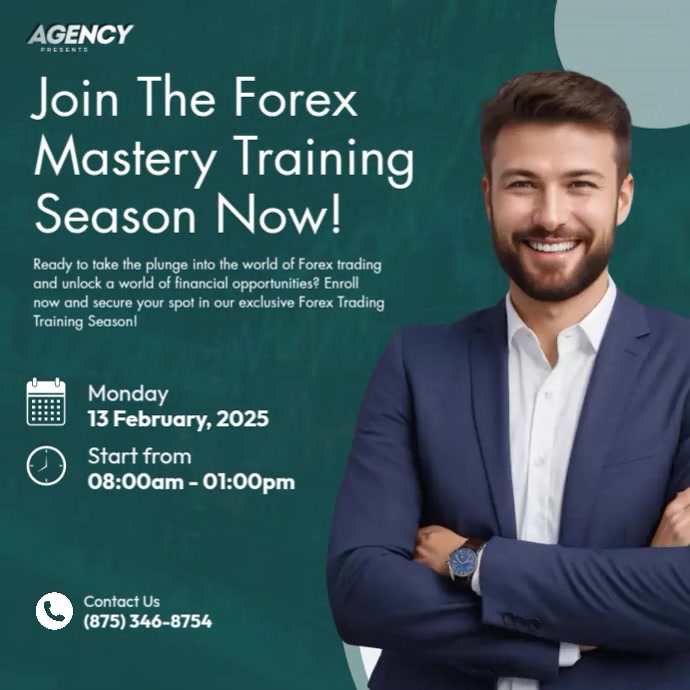 Forex Mastery Training Ads Instagram Post template
