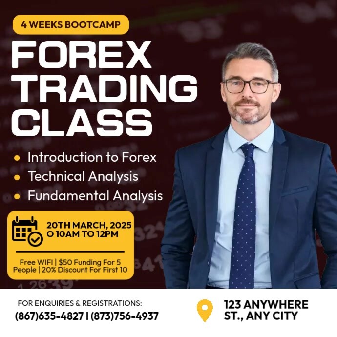 Forex Trading Class Template | PosterMyWall