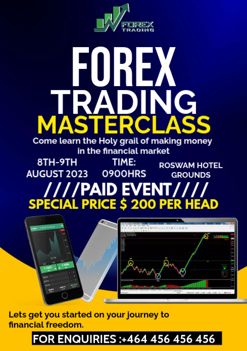 forex trading masterclass flyer template | PosterMyWall