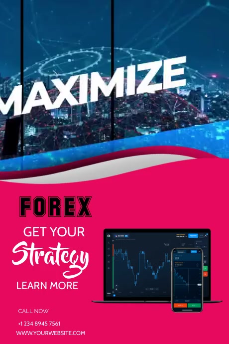 forex trading strategy business template Poster