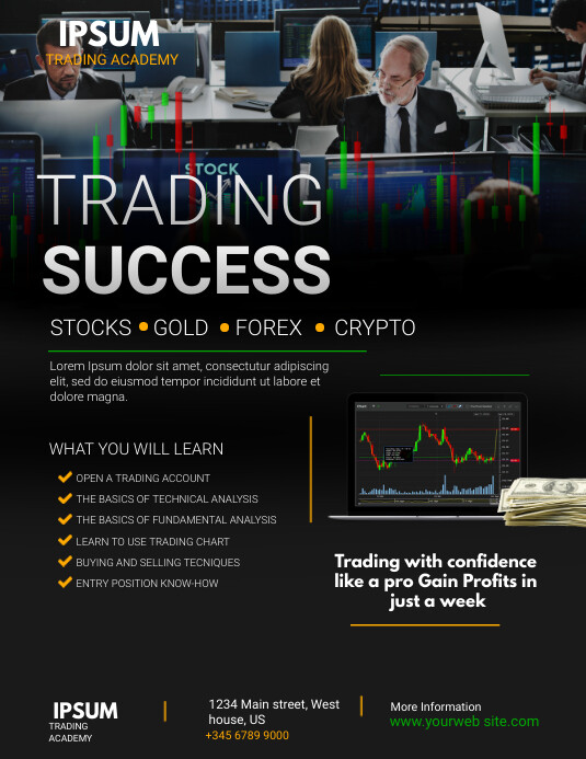 forex trading training Template | PosterMyWall