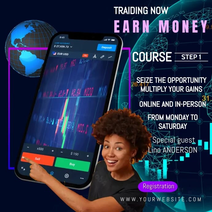 forex traiding course poster Template | PosterMyWall