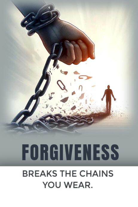 Forgive Poster template