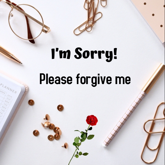 Forgive me Template | PosterMyWall