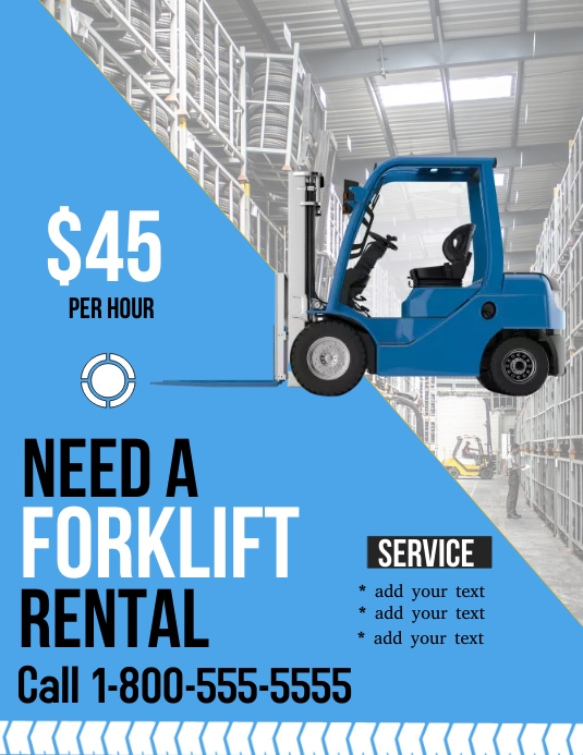 Forklift Rental Template | PosterMyWall