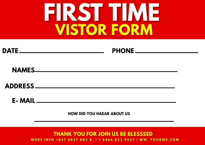 Form Template | PosterMyWall