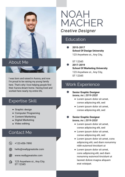 Formal Resume Template | PosterMyWall