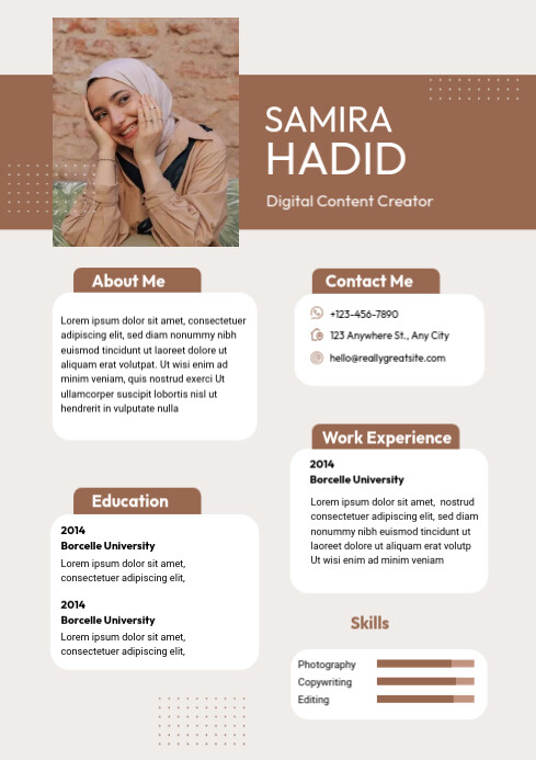 Formal Resume Template | PosterMyWall