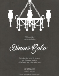 fundraising dinner flyer Template | PosterMyWall