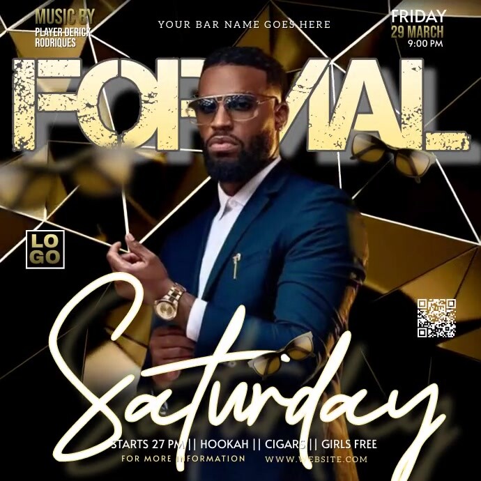 Black Formal Event Instagram Ad Template | PosterMyWall Black Formal Event Instagram Ad Template | PosterMyWall