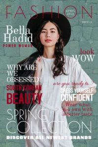 Formal Fashion Magazine Cover