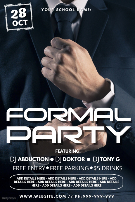 Formal Work Poster Copy of Formal Party Poster | PosterMyWall