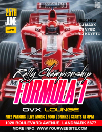 Formula 1 Championship Flyers Template | PosterMyWall