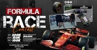 Formula Race Contest Video Facebook Shared Image template