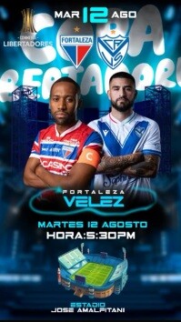 fortaleza vs veles sarsfield octavos de final copa libertadores template