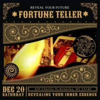 Fortune Teller Tarot Cards Instagram Video Te Carré (1:1) template