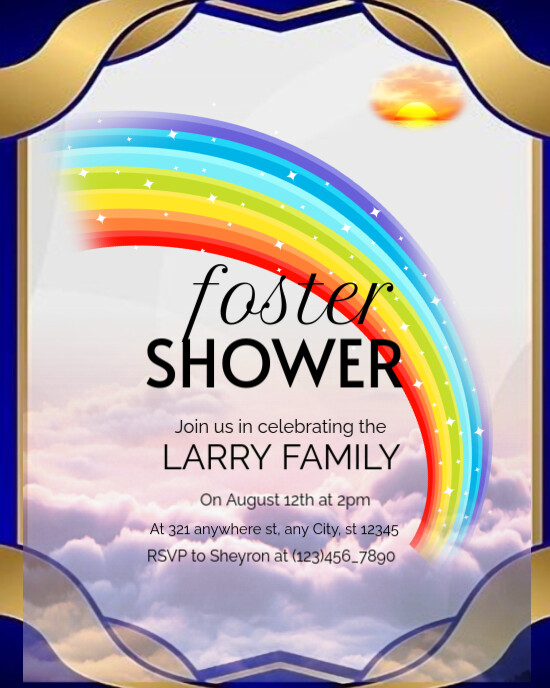 Foster Simple Foster banner flyer template design | PosterMyWall