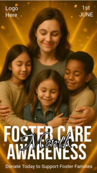 Foster Care Awareness Instagram Story template