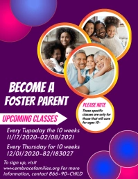 foster care Folheto (US Letter) template