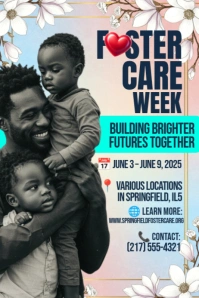 Foster Care Week 2025: Building Brighter Futures Together Plakat template