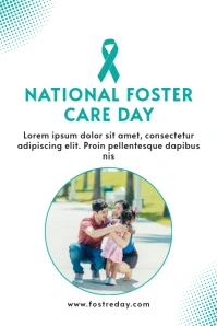 Foster flyer 海报 template