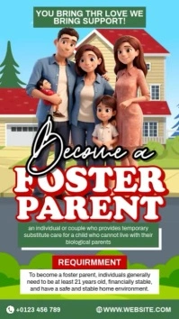 Foster Parent Design Reel Instagram template