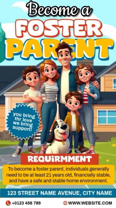 Foster Parent Template Rolka Instagram