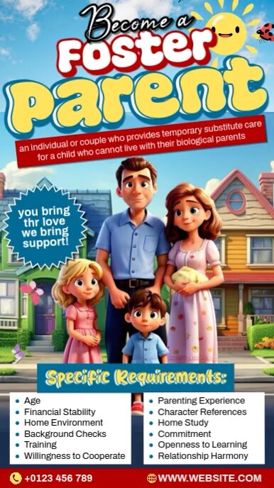 Foster Parenting Instagram Reel template