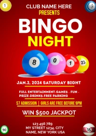 Four Assorted-color Billiard Balls, Bingo Balls Bingo Card 90 Ball Bingo A4 template