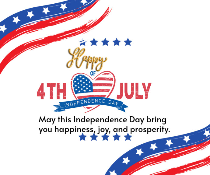 Fourth of July American independence day Medium Reghoek template