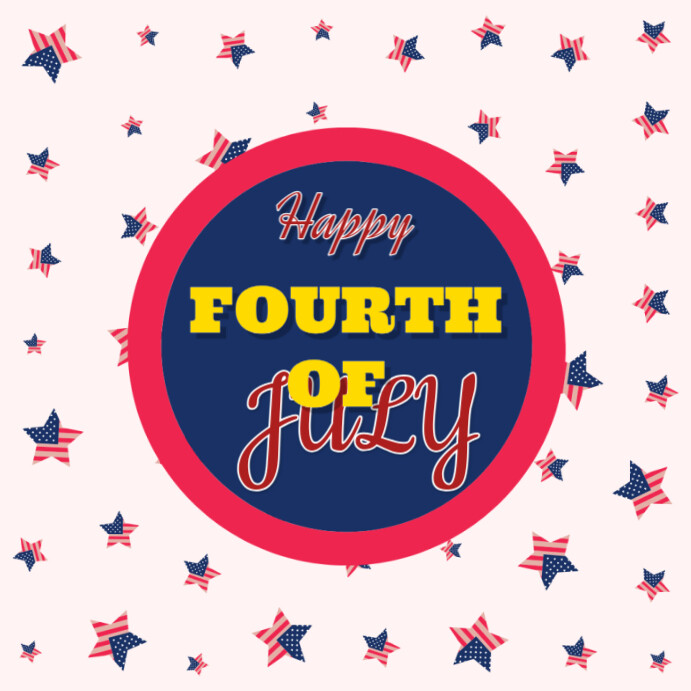 FOURTH OF JULY CELEBRATION Publicação no Instagram template