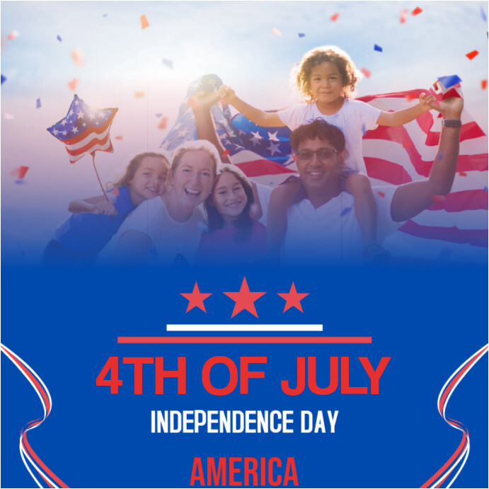FOURTH OF JULY CELEBRATION Сообщение Instagram template