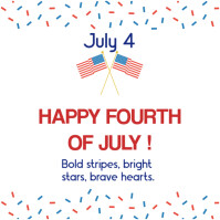 FOURTH OF JULY CELEBRATION Instagram Post template