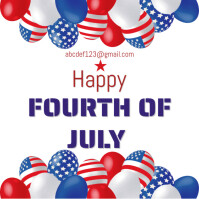 FOURTH OF JULY CELEBRATION Publicação no Instagram template