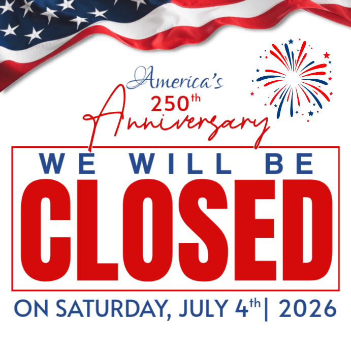 Fourth of July Closure Announcement Instagram Post Template | PosterMyWall