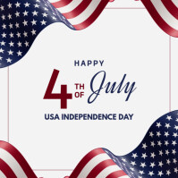 fourth of july Publicación de Instagram template