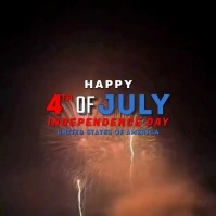 fourth of july Сообщение Instagram template