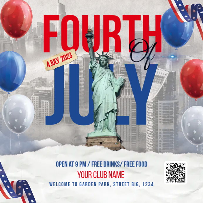 Fourth Of July Template PosterMyWall