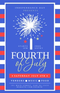 Fourth of July Tabloid template