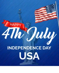 Fourth of July Instagram Portrait template