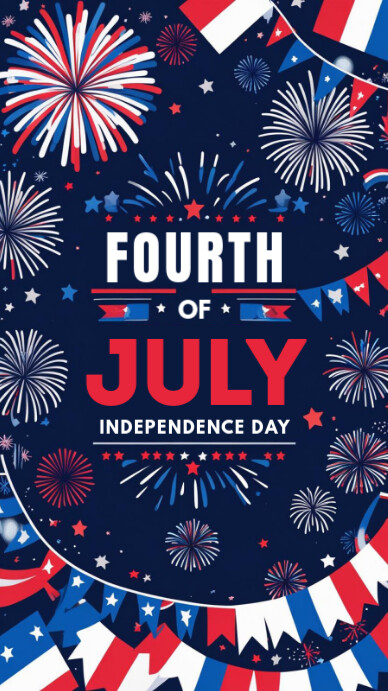 fourth of july Instagram-verhaal template