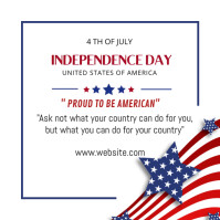 Fourth of July independence day Instagram Plasing template