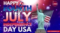 FOURTH OF JULY INDEPENDENCE DAY USA 2025 Pantalla Digital (16:9) template