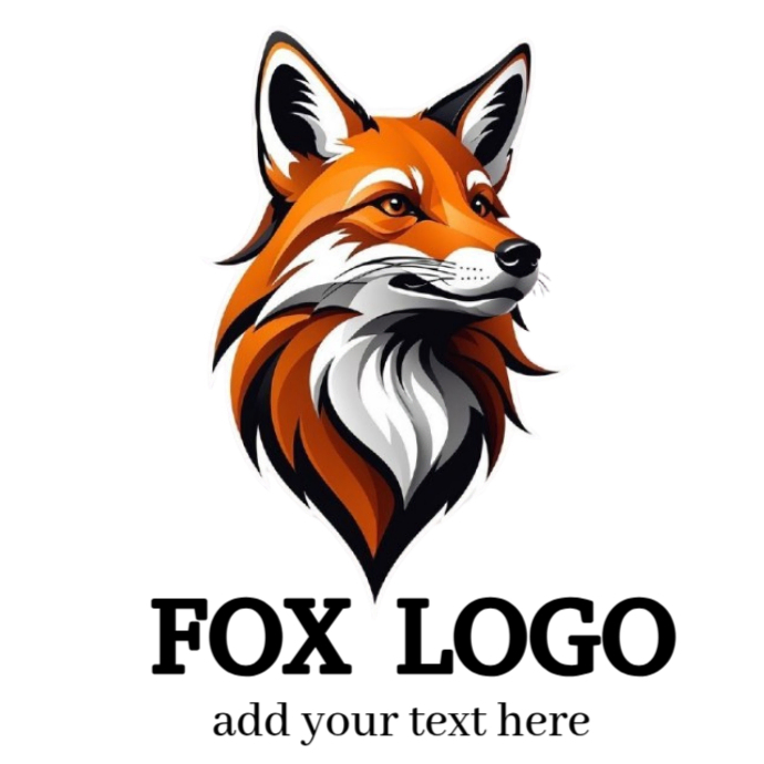 White Fox Logo Logos Template | PosterMyWall
