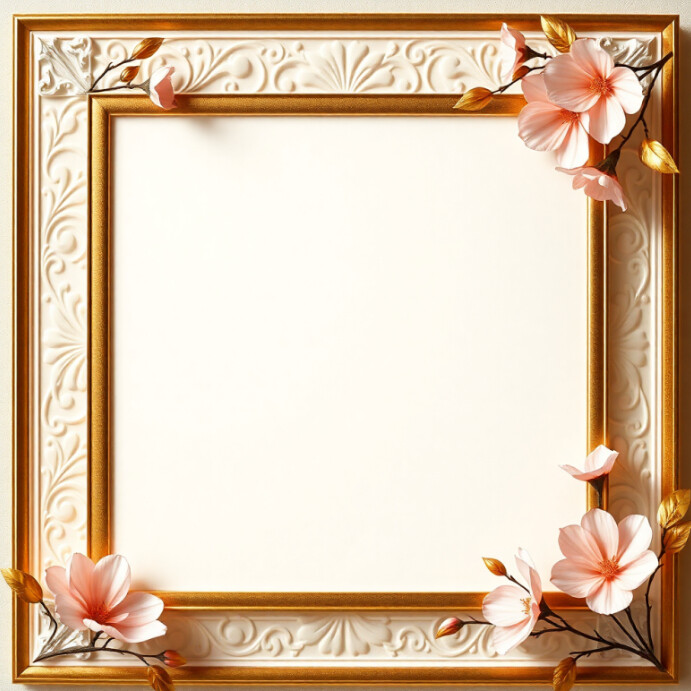 Frame Pattern Post Pinterest Frame design Template | PosterMyWall