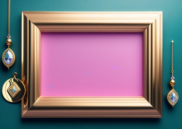 Frame mockup Postcard template