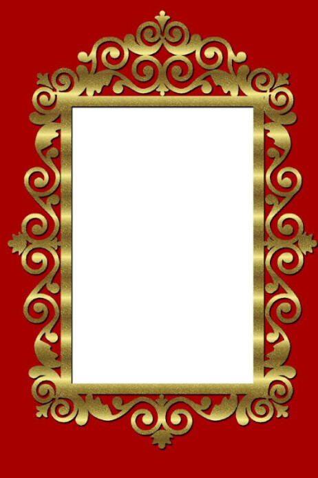 Frame template design Poster